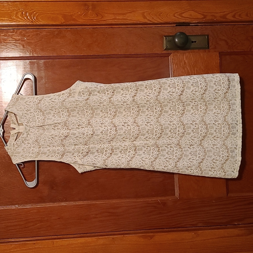 Cream Lace Dress